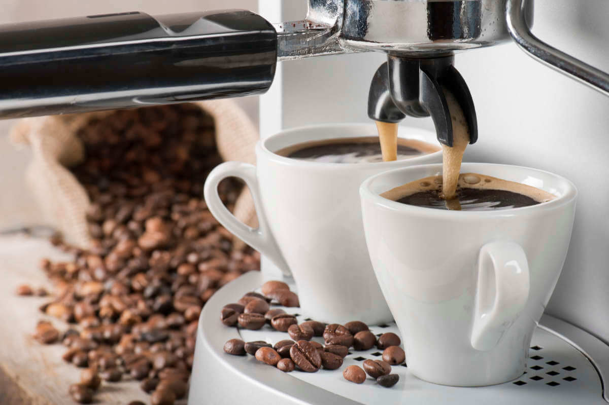 Espressomaskin-espressokaffe